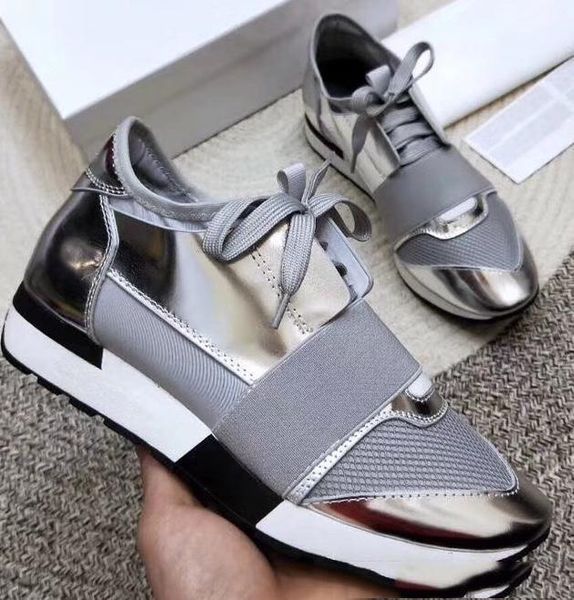 

fashion sneaker men women casual shoes genuine leather mesh pointed race runner shoes outdoors trainer, Black;grey