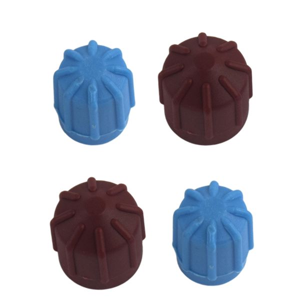 

4 pieces abs r134a car repair ac valve port cap high/low voltage cover 20mm