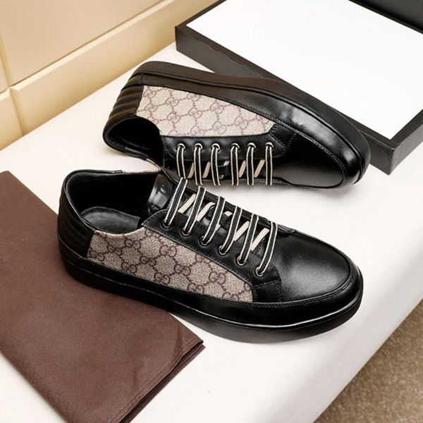 

drop ship men 's shoes comfortable outdoor walking shoes fashion classic lace -up casual low vintage men shoes scarpe sportive da, Black