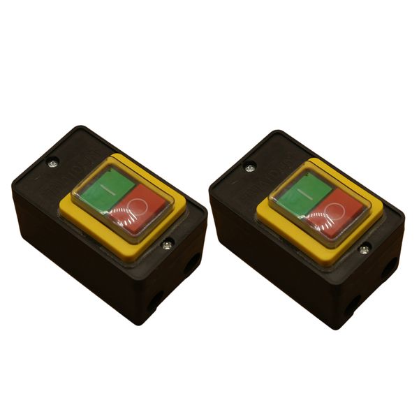 

2pcs on/ off water proof start spush button switch for drill press grinder