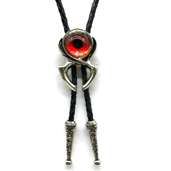 

crab horn fun bolo tie big eyes colorful bow tie metal leather neckline, Black;gray