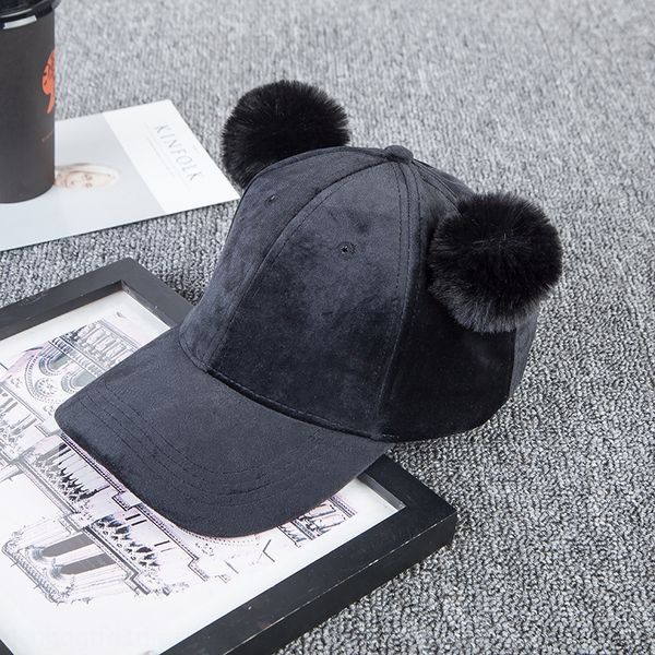 

new hat women's double fur gold velvet monochrome baseball sun hat baseball cap casual fashion curved brim sunshade cap, Blue;gray