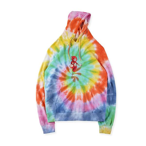 

travis scott astroworld hoodies mannen vrouwen streetwear regenboog tie-verven kwaliteit lil peep sweatshirts astroworld hoodie, Black