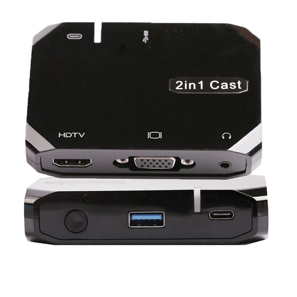 

wireless wifi usb data cable 2in1 vga hdmi adapter display airplay phone to tv hdtv for iphone xr xiaomi huawei p30 ios android