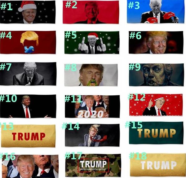 

trump headband printing elastic wristbead keep america great turban united states hairband dust proof president election scruchies lsk351, Slivery;white
