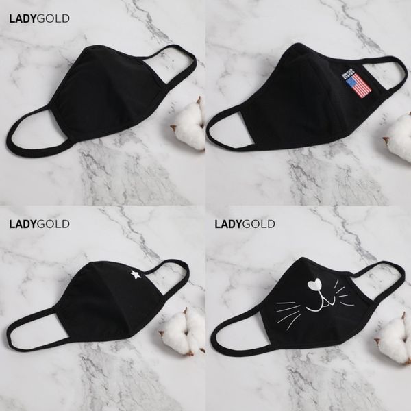

cotton fa mask and wasable fa mask print super ero spider man anti pm2.5 aze dustproof protective mask#619, Black