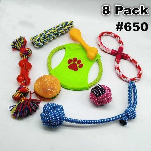 

Funny assorted Dog Toys 6 Pack Gift Set,Pet Dog Cotton Rope Toys Durable Chew Toy Set for Small and Medium Dogs