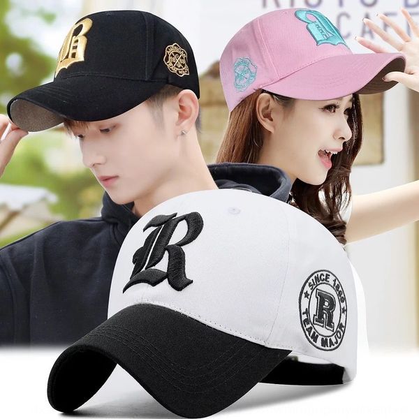 

hat new r word korean style sunscreen baseball student all-match couple baseball cap men' and women' outdoor autumn sunscreen ca, Blue;gray
