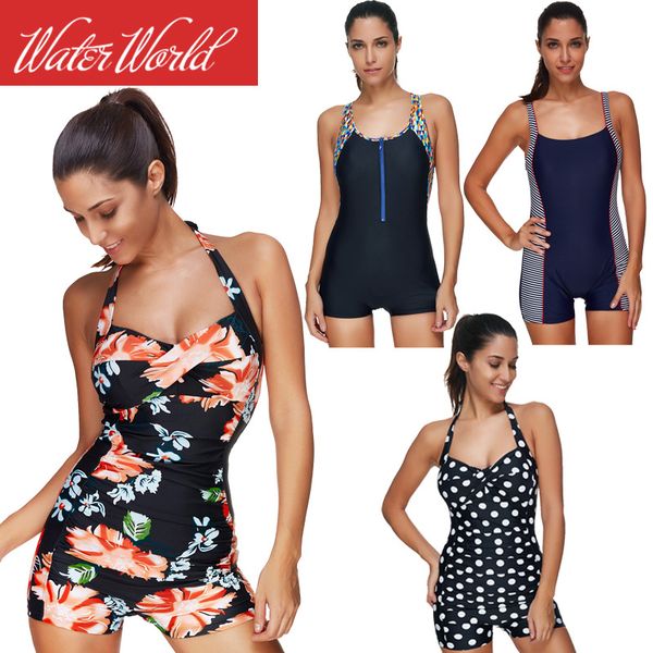 

2019 new european and american one-piece swimsuit factory spot classic polka dot large size sports competitive swimsuit, White;black
