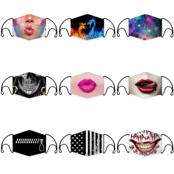 

ice silk breathing valve mask anti-dust adjustable masks s pm2.5 masks reusable mouth muffle protective masks 5 colors cca12051#584