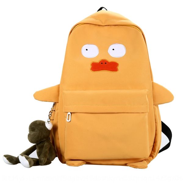 

female backpack ins cute girl heart korean style high school student bag large capacity travel backpack harajuku cartoon bag, White