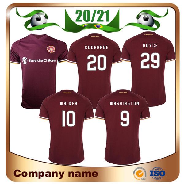 

20/21 heart of midlothian soccer jersey 2021 #10 walker washington ikpeazu soccer shirt #20 cochrane boyce morrison football uniform, Black;yellow