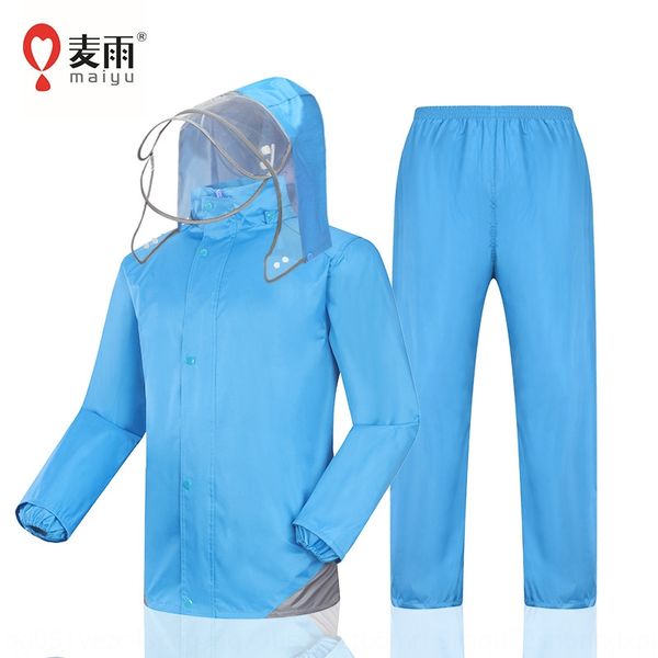 

maiyu 628 motorcycle riding suit men's and women's split polyester taffe electric motorcycle riding suit raincoat, Black