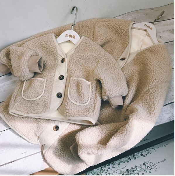 

семья наряда теплой матери и дочь одежда мамочки и мне шуба утолщается подкладка пальто для девочек y200713, Blue