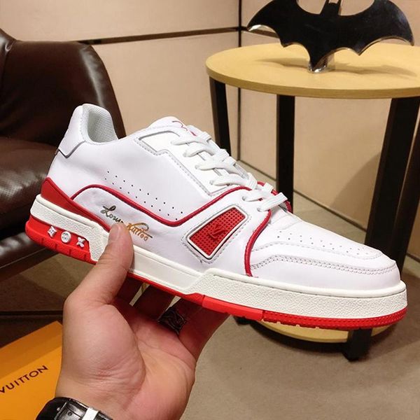 

luxury shoes mens fashion sneakers lace -up breathable zapatos de hombre mens shoes casual luxury trainer sneaker with origin box fast ship