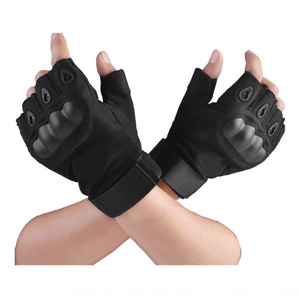 

oji and sports riding half finger oji outdoor tactical and gloves sports outdoor riding half finger tactical gloves, Black