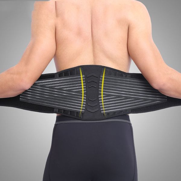 

waist support outdoor sports fitness exercise running adjustable abdominal protection protective gear, Black;gray