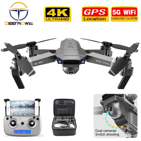 

drone sg907 gps dron camera hd 4k 1080p 5g wifi dual camera electronic anti-shake character follow quadcopter drones with camera