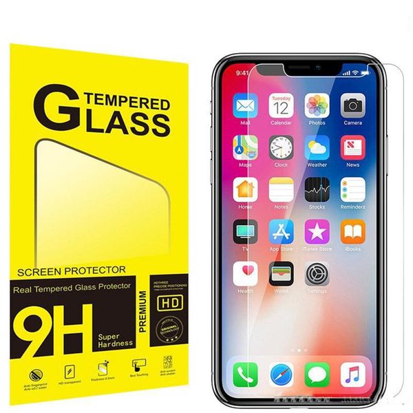 

fast delivery for iphone 11 pro max tempered glass iphone x/xs/xr/8/7 screen protector for iphone 7/6/6s film 0.33mm 2.5d 9h paper package