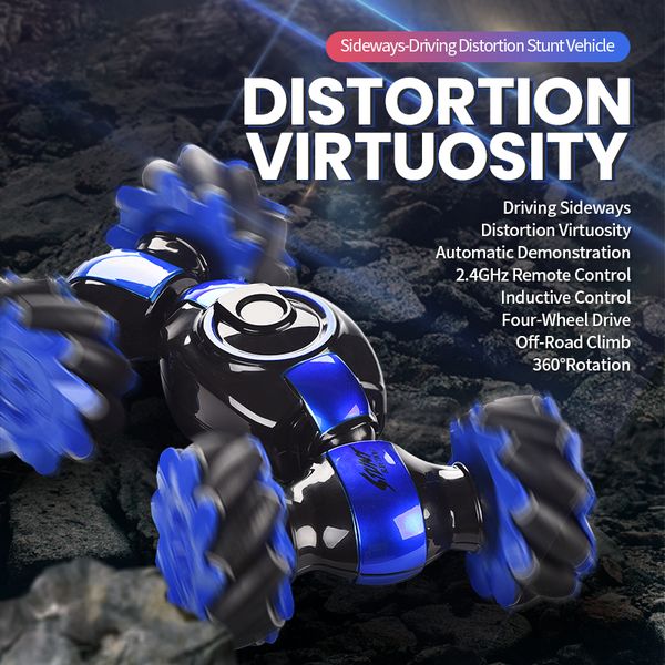 

сбоку вождение искажения трюка автомобиль дистанционного управления автомобилем для ребенка электрического подарка игрушки для ребенка 01