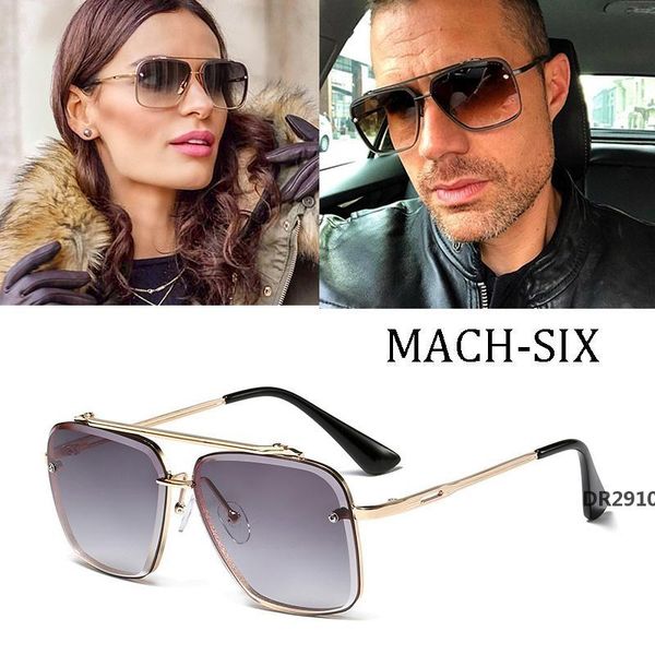 

fashion oversized metal sunglasses vintage large frame plank lightweight sunglass men women retro adumbral sun glassdr29710, White;black