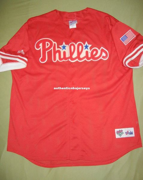 

retro philadelphia blank majestic batting practice bp jersey red mint mens stitched baseball jerseys, Gray