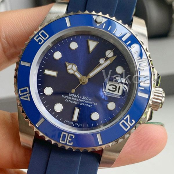 

ceramic bezel dark blue mens stainless steel mechanical automatic movement watch fashion designer new men self-wind watches, Slivery;brown