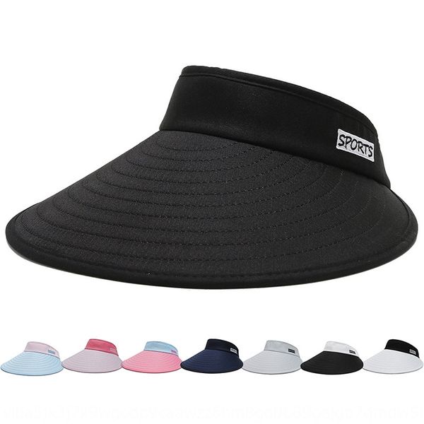 

female sun summer sun sun-proof bicycle face-shading travel all-match empty hat cycling foldable large hat, Blue;gray