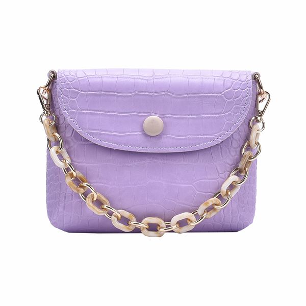 

women fashion shoulder bag new female postman bag texture lady dating temperament purple pu leather