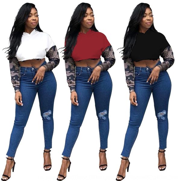 

rly6w wy6488 способ женщин сексуального камуфляжа шить гуд с длинным рукавом wy6488 женщин способом сексуального камуфляжа сшивания hood дли, Black