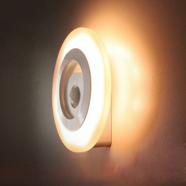 

360° led induction night light human body intelligent light control infrared led corridor night lamp 10117