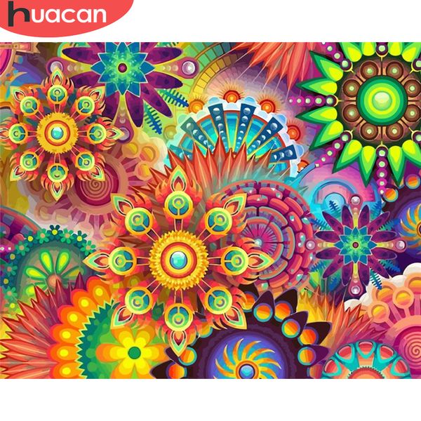 

huacan painting by numbers colorful flowers diy picture by numbers for adults modern wall art decors handpainted diy gift