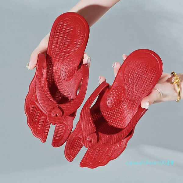 

new design fashion couple summer beach flip flops beach anti-slip casual shoes home slippers shoes holiday gift c29, Black