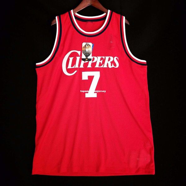 

100% stitched lamar odom #7 sewn jersey red blake griffin mens vest size xs-6xl stitched basketball jerseys ncaa, Gray