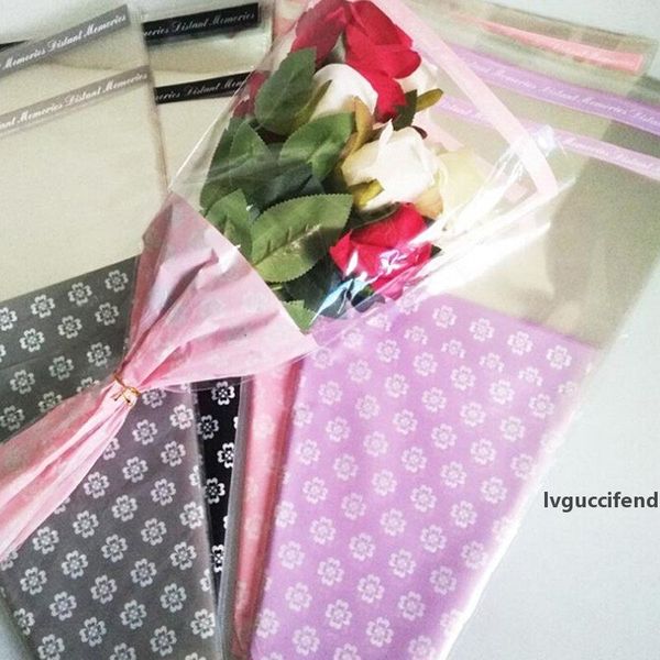 

50pcs/pack flowers wrapping paper gift packaging paper flower cones holder bouquet wedding decoration florist supplies