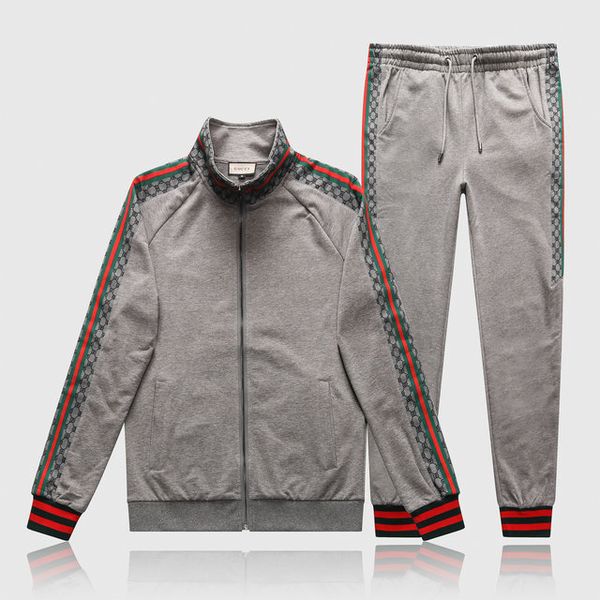 

2020 new sportsuit men's full mens tracksuit designer tracksuit sport suit medusa men sportsuit and pant suit hoodie and pant set sweat, Gray
