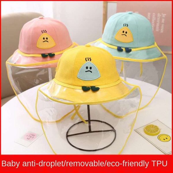 

fisherman hat cap cap autumn thin anti-fly foam isolation cover baby baby fisherman hat children protection sun, Blue;gray