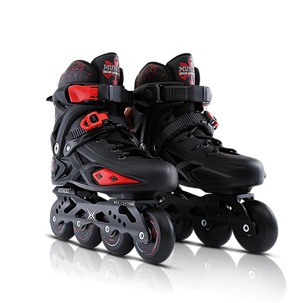 

inline & roller skates straight men's and women's skating shoes flat flash