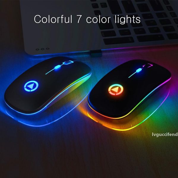 

wireless silent led backlit mice rechargeable luminous mouse usb optical ergonomic gaming mouse pc computer rgb mice for lap computer pc