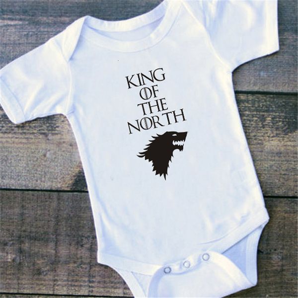 

0-24m newborn infant baby boys girls bodysuit clothes game of thrones baby onesie funny white playsuit rompers, Blue