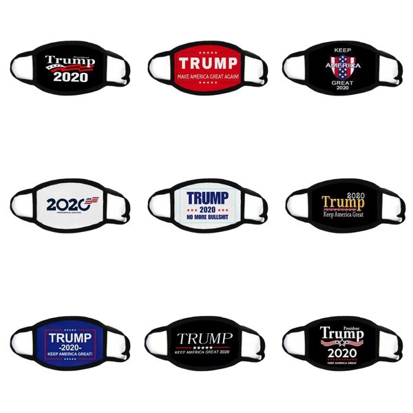 

face mask 2020 trump presidential election campaign men women designer reusable black face masks trump print protective dustproof mask#804