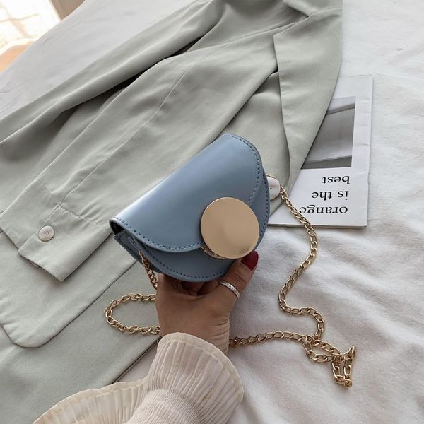 

women's mini luxury fashion messenger bag 2020 ins new saddle bag wild one shoulder crossbody chain small