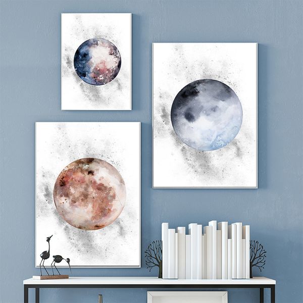 

astronomy art prints minimalist wall painting solar system planet canvas art nordic poster picture living room wall decor modern