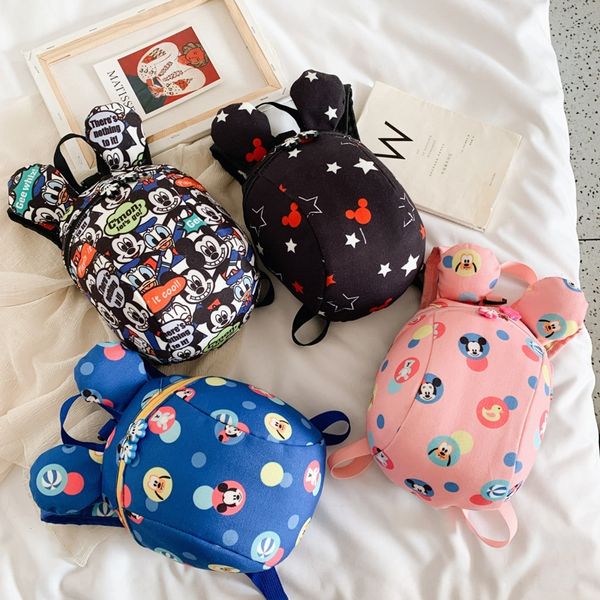 

new children's lost-proof for the year of the rat in 2020 cute cartoon printed bag backpack girls' backpack kindergarten schoolbag