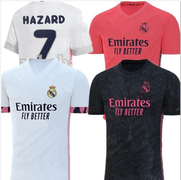 

2021 Real madrid football Jersey Benzema JOVIC Modric Sergio Ramos Bale HAZARD 2019 2020 adult man sports Soccer shirts