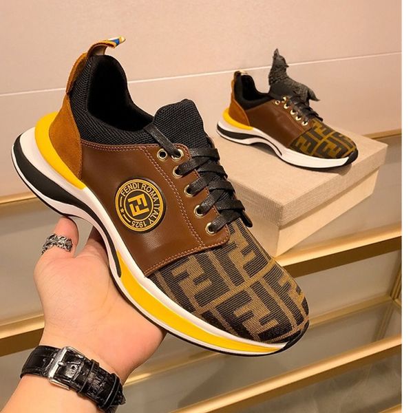 

034 men's designer casual sports shoes, fashion brand outdoor casual shoes, original box packaging fast delivery, Black