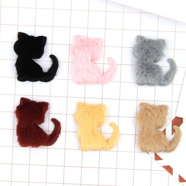 

winter plush cute cat hairpin hair ring shoes and hats accessories material children's cute cartoon cat shoes and hats accessories, Slivery;white