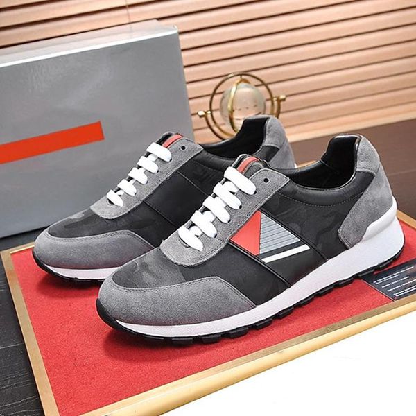 

new arrival technical fabric sneakers men 's shoes outdoor walking vintage footwears lace -up casual men shoes chunky sneakers fast de, Black