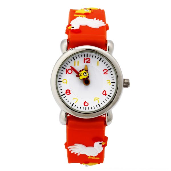 

pfp9r детского творческий 3d студент курицы мультфильм кварца детского силикон творческого 3d курица мультфильм часы студент силикона кварц, Blue