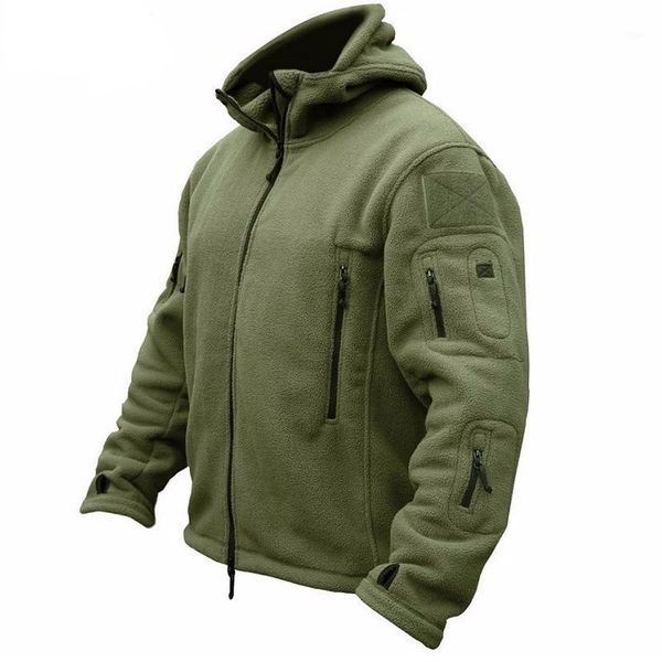 

zogaa plus size men coat fleece tactical jackets long sleeve zipper mens overcoat outdoor thermal sporting polar jacket1, Black